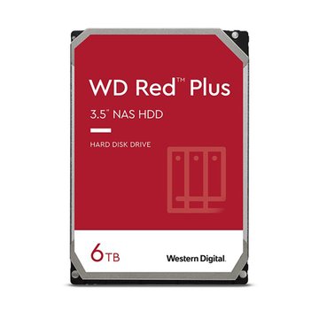 WD 威騰 【紅標Plus】3.5吋 6TB 256M 5400R 3年保 NAS碟(WD60EFPX)