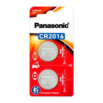Panasonic 國際牌 Panasonic CR-2016 3V鋰鈕扣電池 2入 鈕扣電池